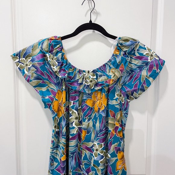 Hilo Hattie Hawaii Women's Multi Floral Maxi Dress - Picture 9 of 12